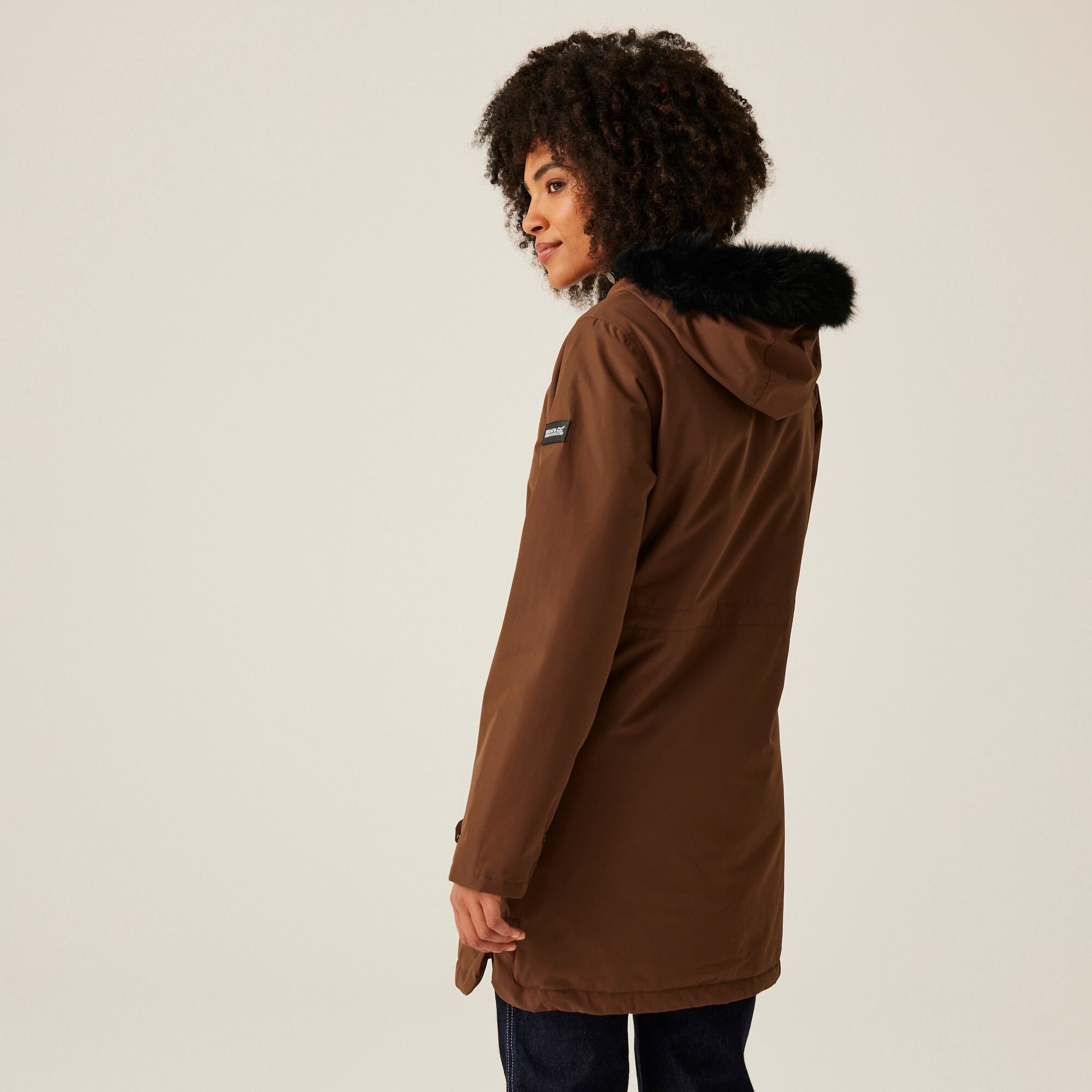 Regatta Damska kurtka parka ocieplana przeciwdeszczowa Sabinka II Brązowy
