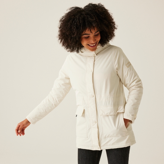 Veste imperméable isolée Mireya pour femme crème