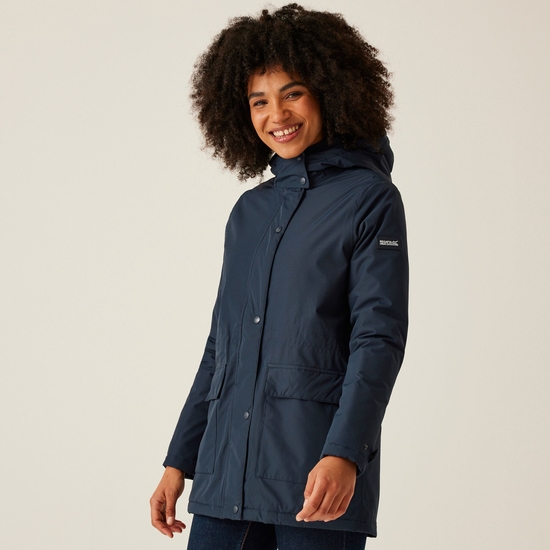 Veste imperméable isolée Mireya pour femme Marin