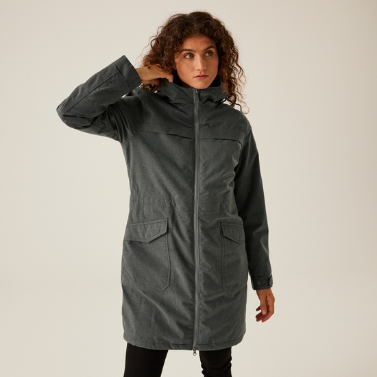 Veste parka imperméable Romine II pour femme Gris