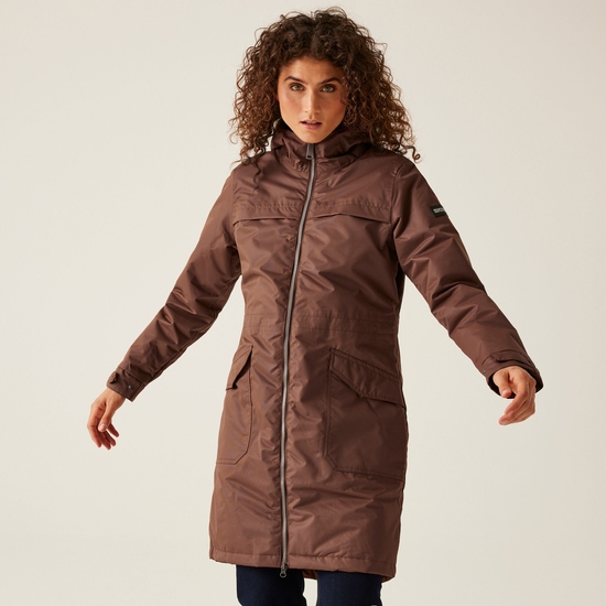 Veste parka imperméable Romine II pour femme Brun