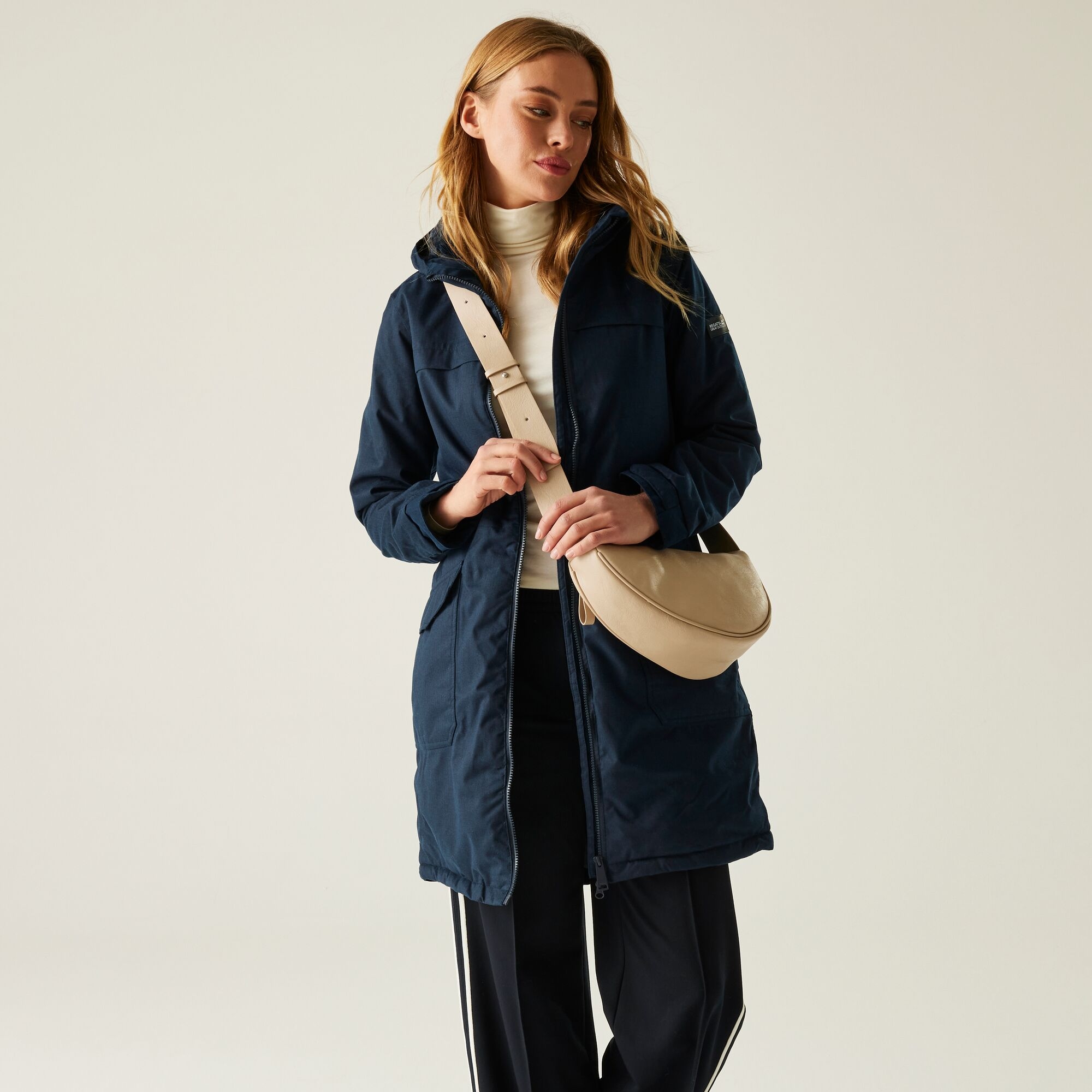 Regatta Kurtka damska parka ocieplana przeciwdeszczowa Romine II Granatowy