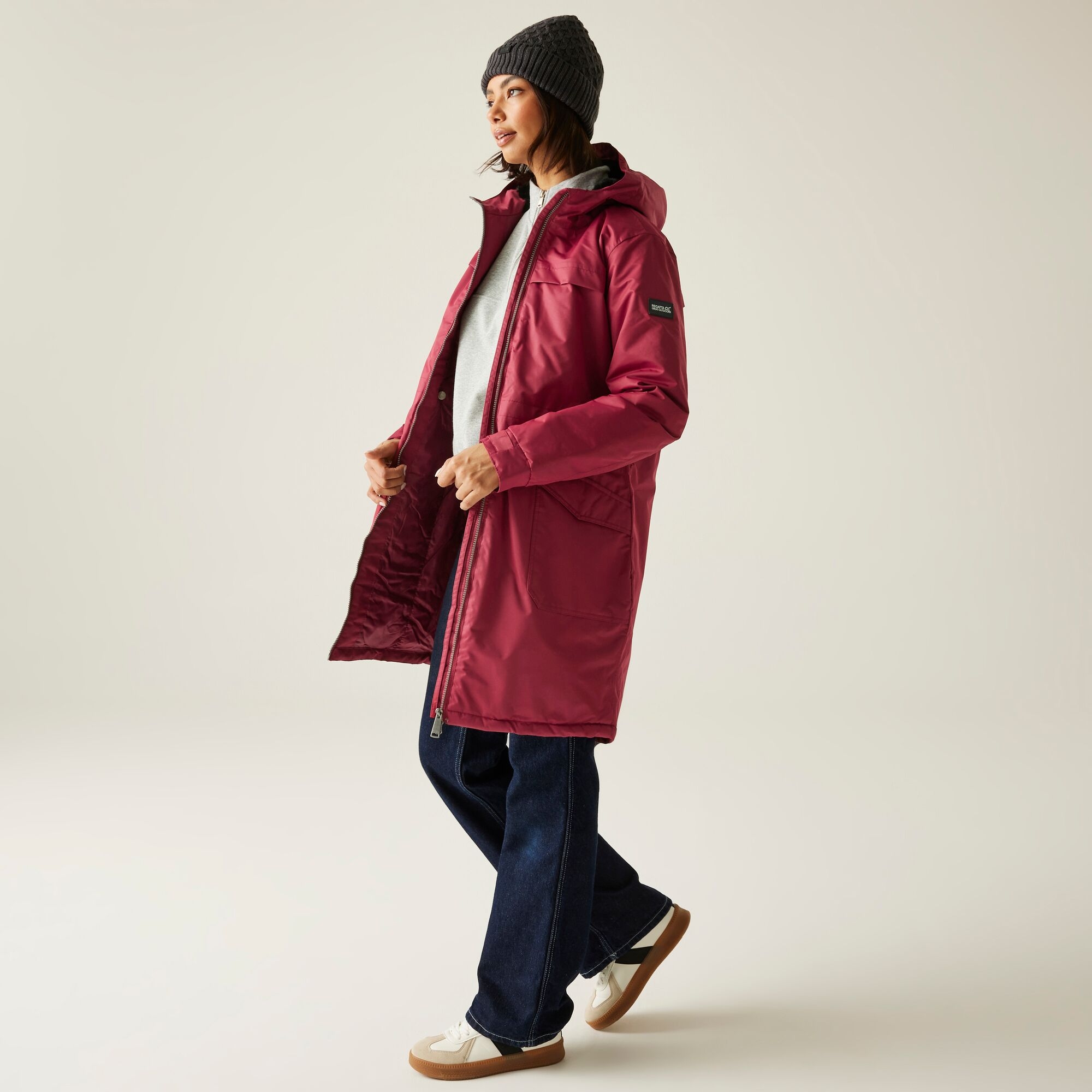 Regatta Regatta Kurtka damska parka ocieplana przeciwdeszczowa Romine II Czerwony