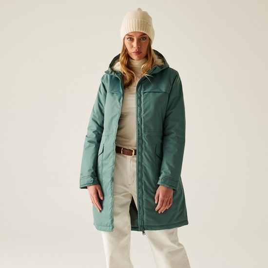 Romine II wasserdichter Parka für Damen Grün