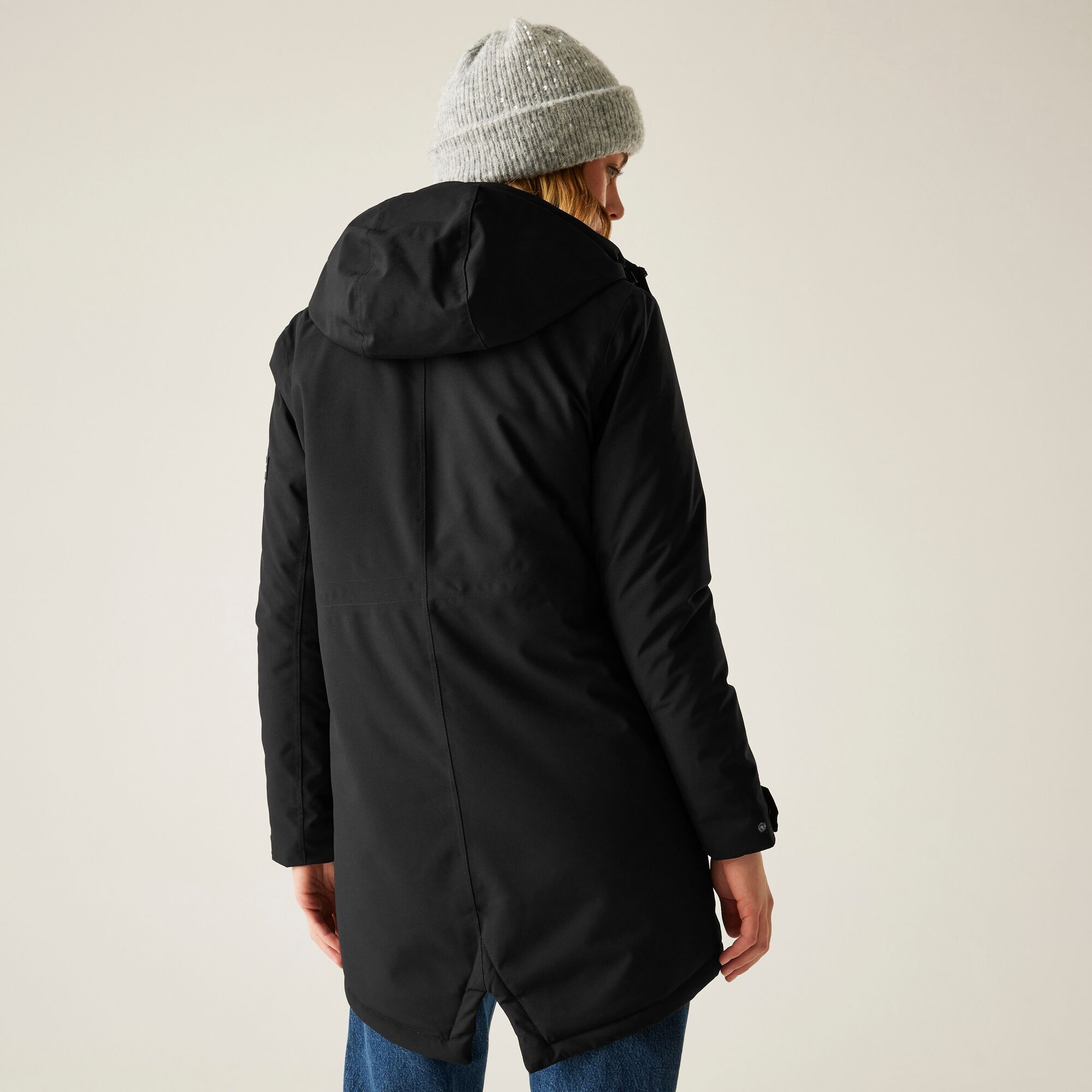 Kurtka damska przejściowa ocieplana przeciwdeszczowa Valenta Czarny