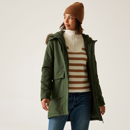 Veste isolante imperméable pour femme Sabinka Vert