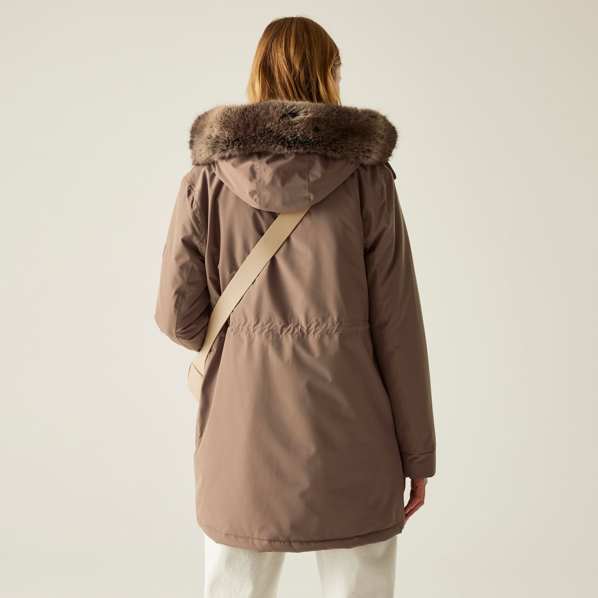 Regatta Płaszcz damski przejściowy ocieplany przeciwdeszczowy Sabinka Brązowy