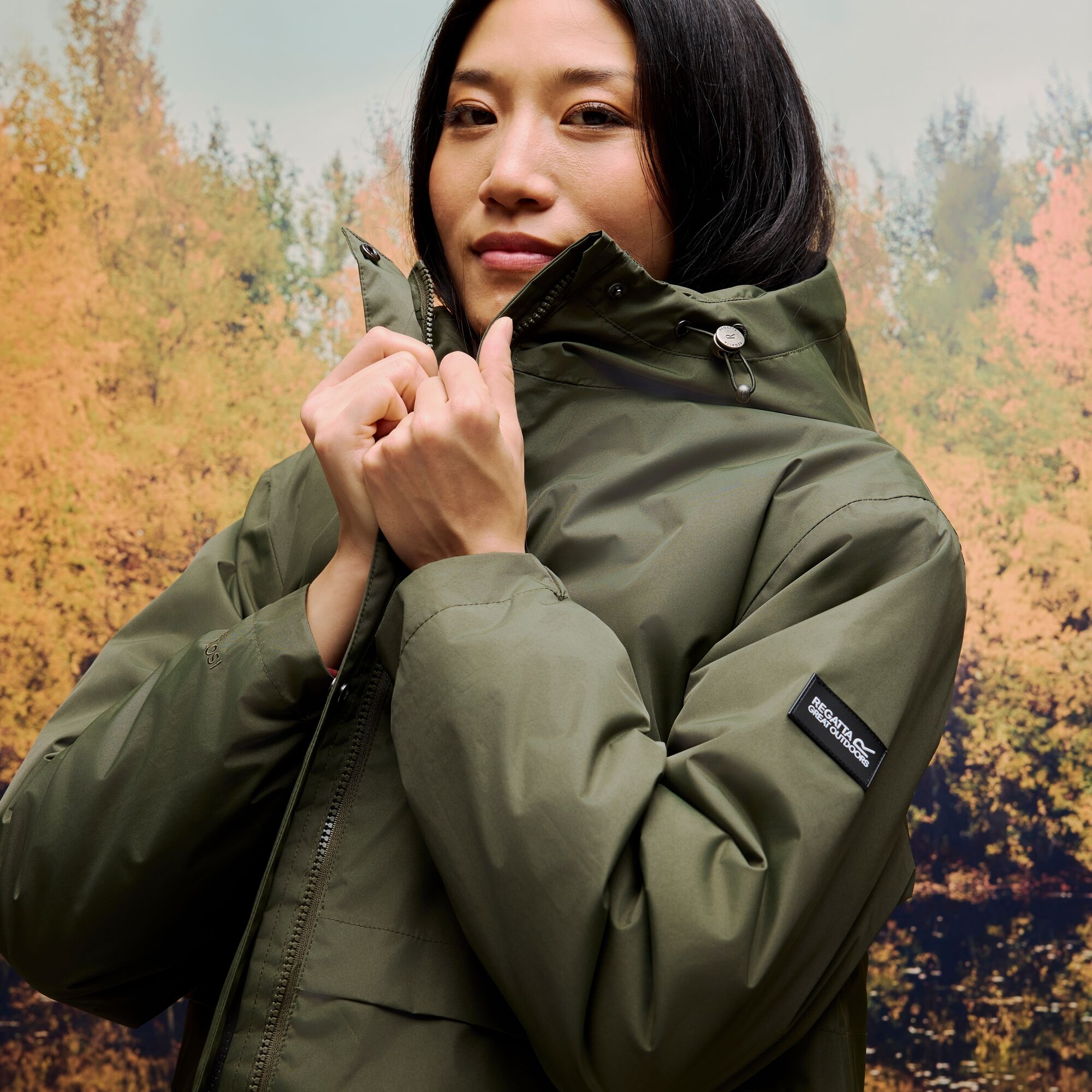 Regatta Regatta Kurtka damska przejściowa ocieplana przeciwdeszczowa Brielly Zielony