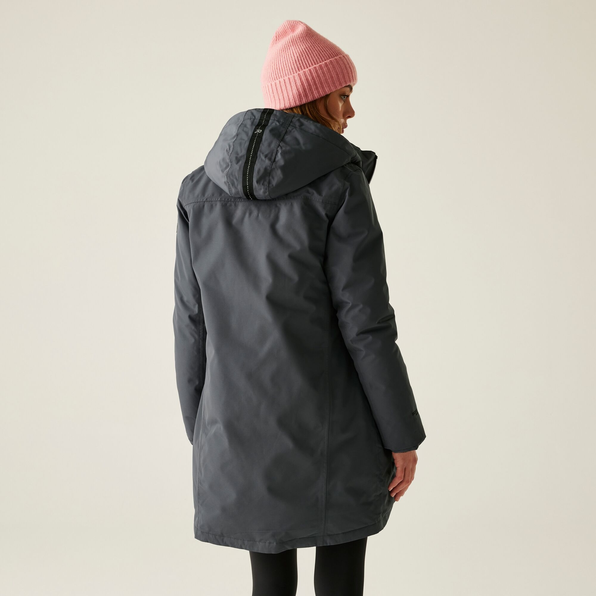 Regatta Płaszcz damski zimowy ocieplany przeciwdeszczowy Marron Szary