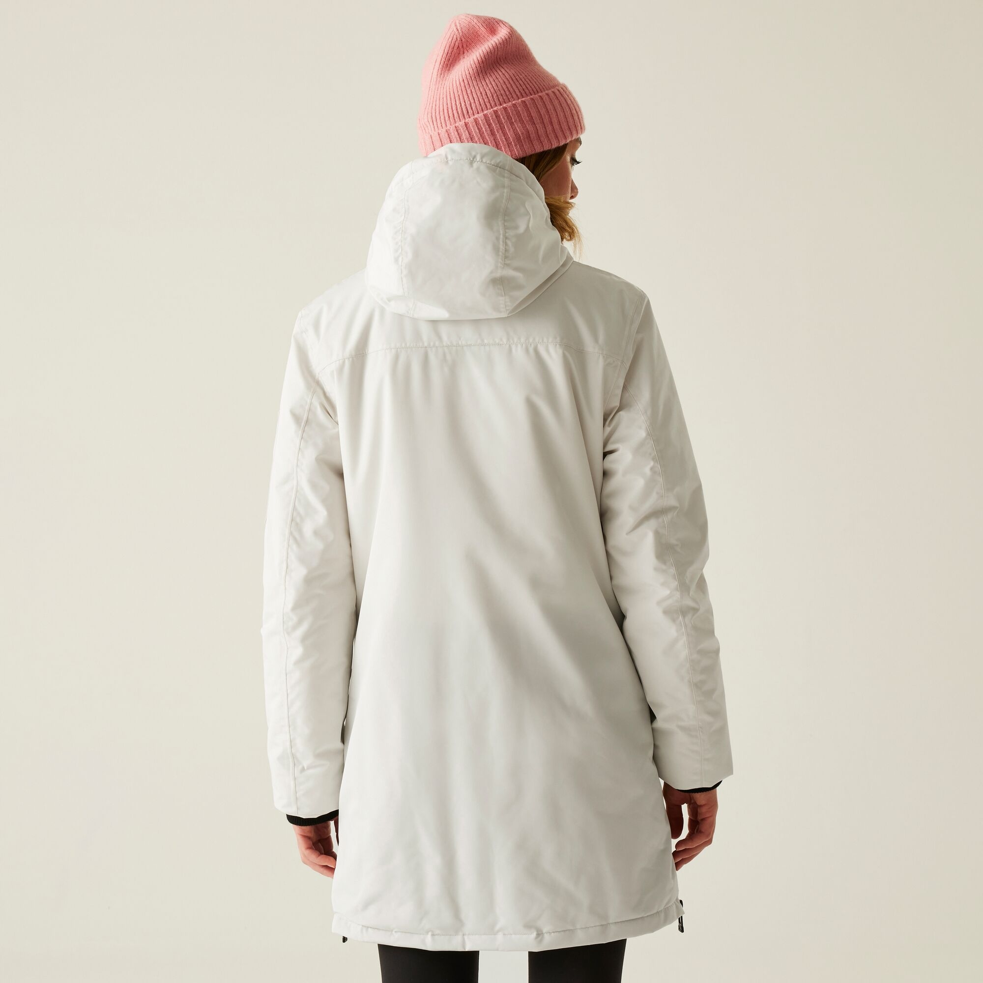 Płaszcz damski zimowy ocieplany przeciwdeszczowy Gwynn Beżowy