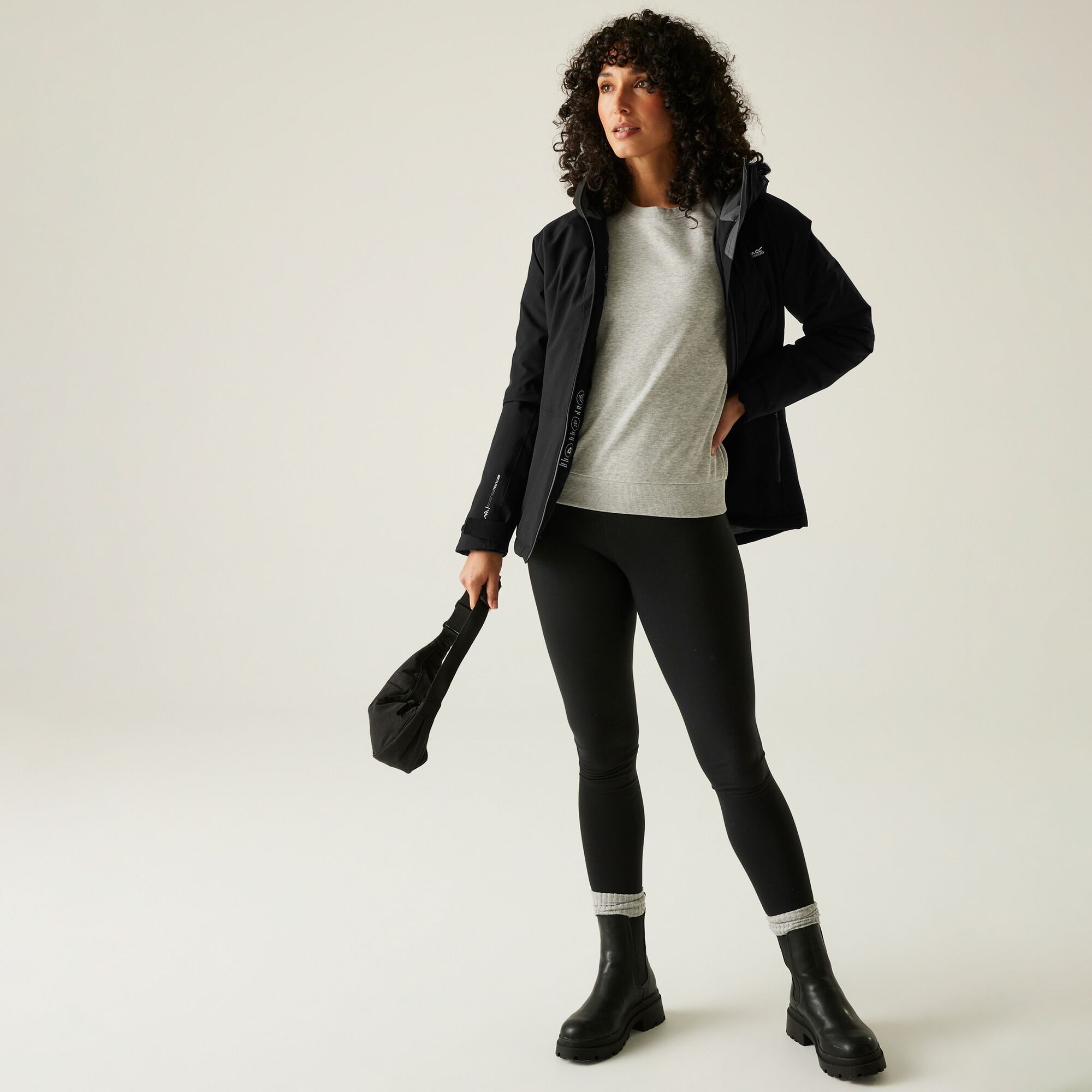 Regatta Kurtka damska przejściowa ocieplana Highton Stretch Czarny