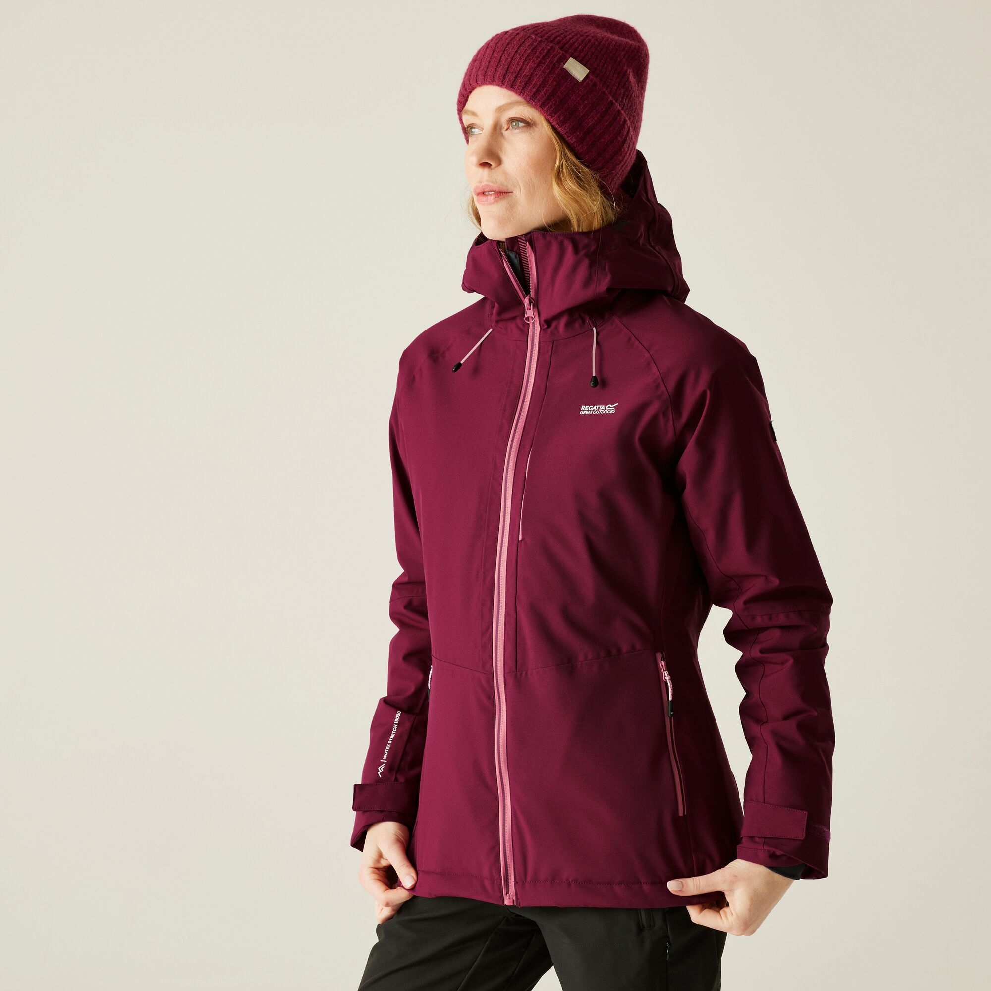 Regatta Waterproof Highton Stretch Padded Jacket Size: 18 Women's Red