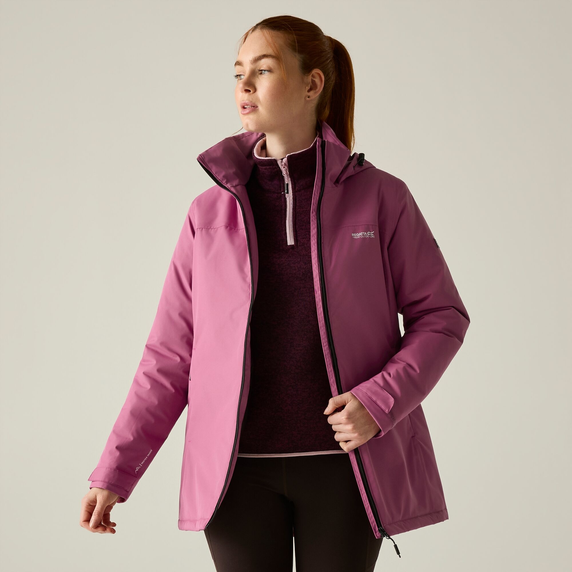 Regatta Women's Waterproof Tamlin Insulated Jacket - Purple Size 8