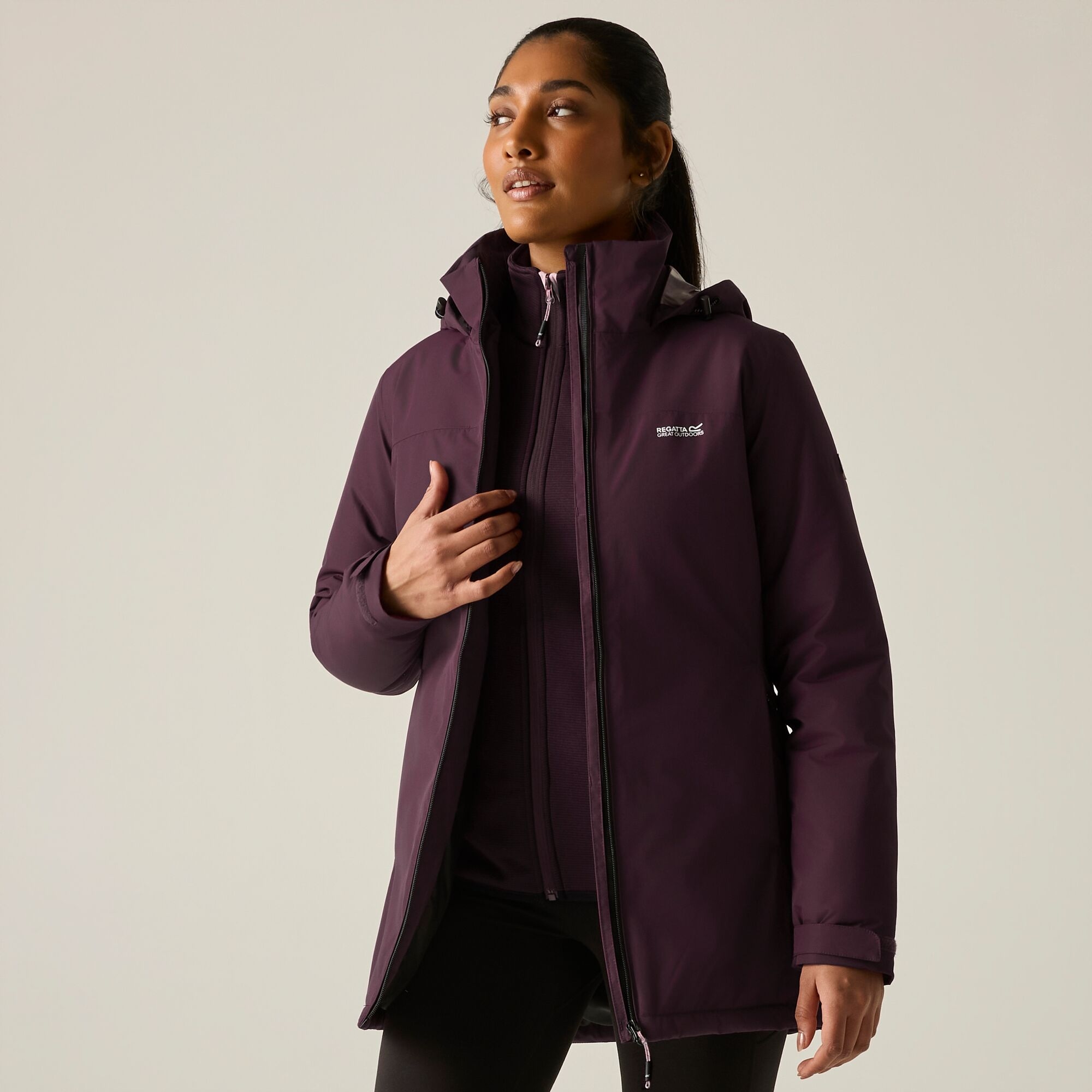 Regatta Women's Waterproof Tamlin Insulated Jacket - Purple Size 14