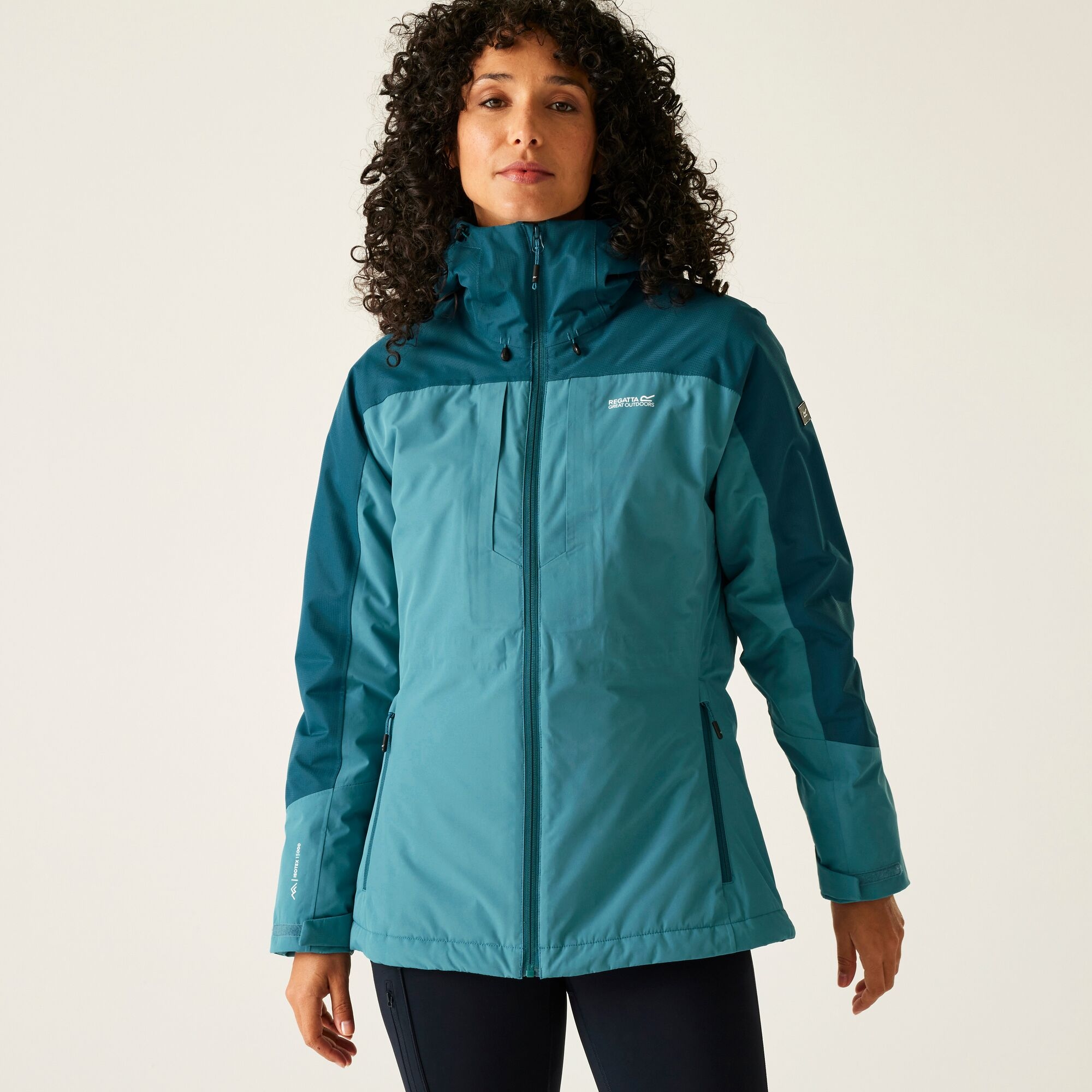 Regatta Kurtka damska przejściowa ocieplana przeciwdeszczowa Maldeine Niebieski
