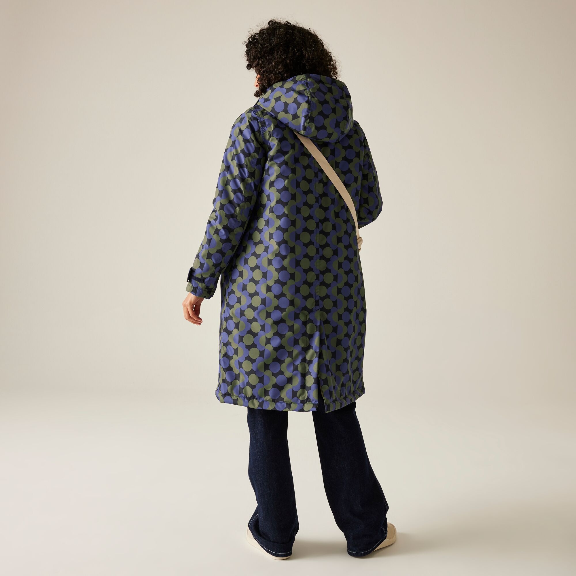 Regatta Orla Kiely Kurtka damska przeciwdeszczowa Long Niebieski