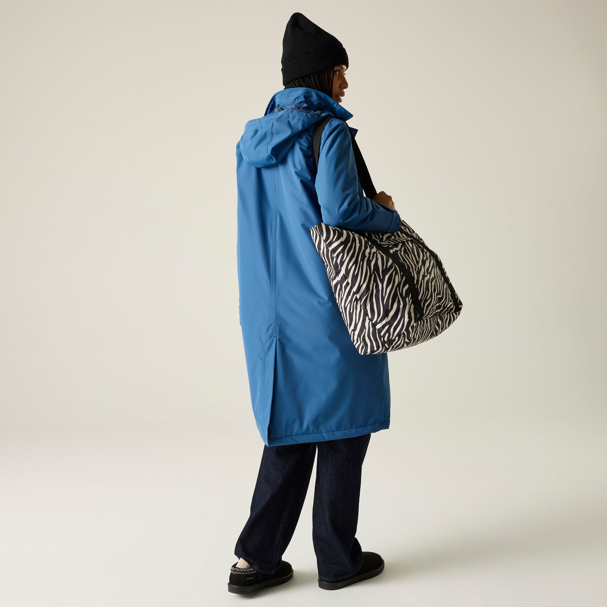 Orla Kiely - Kurtka damska przeciwdeszczowa Mac Niebieski