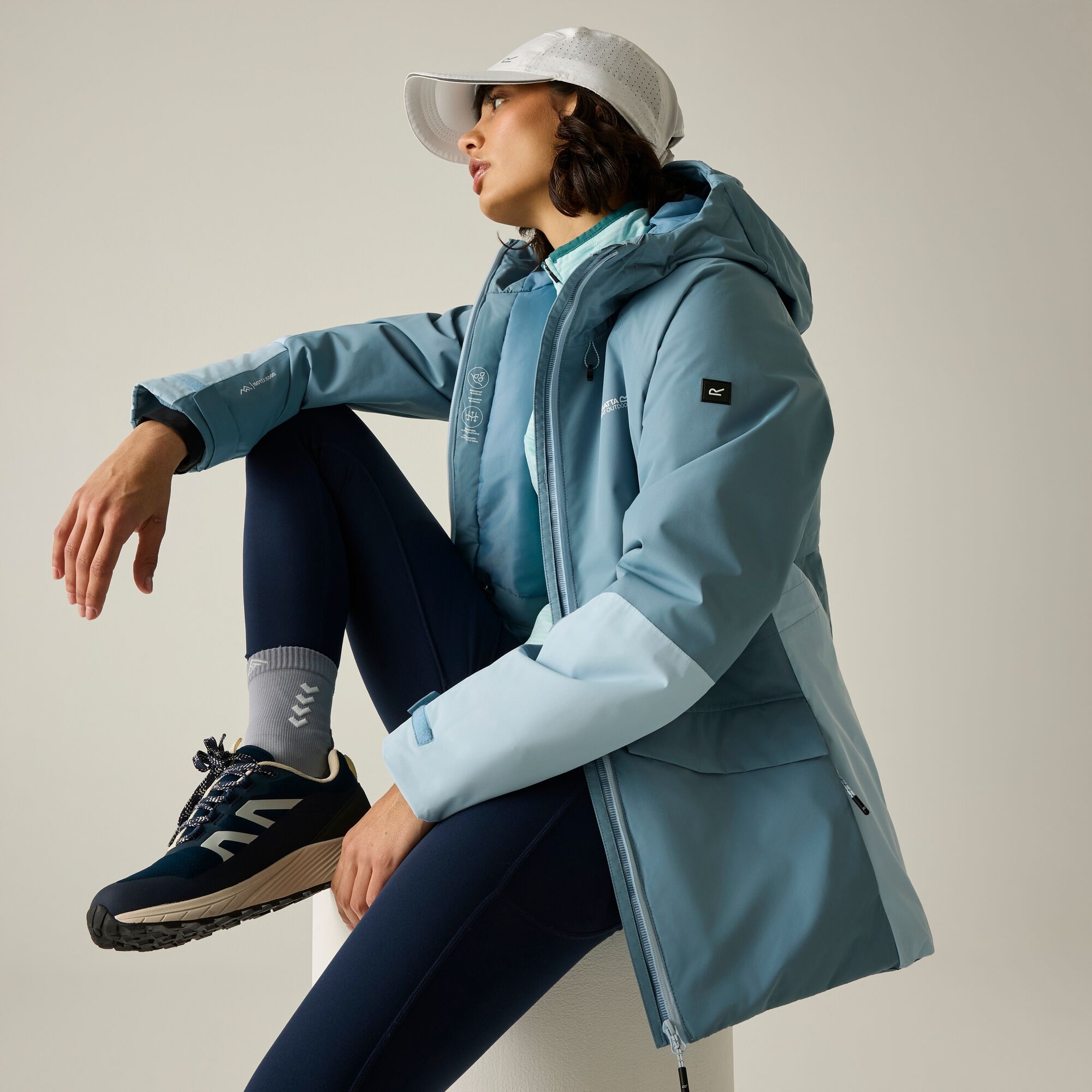 Regatta Women's Waterproof Marcia Insulated Jacket - Blue Size 18