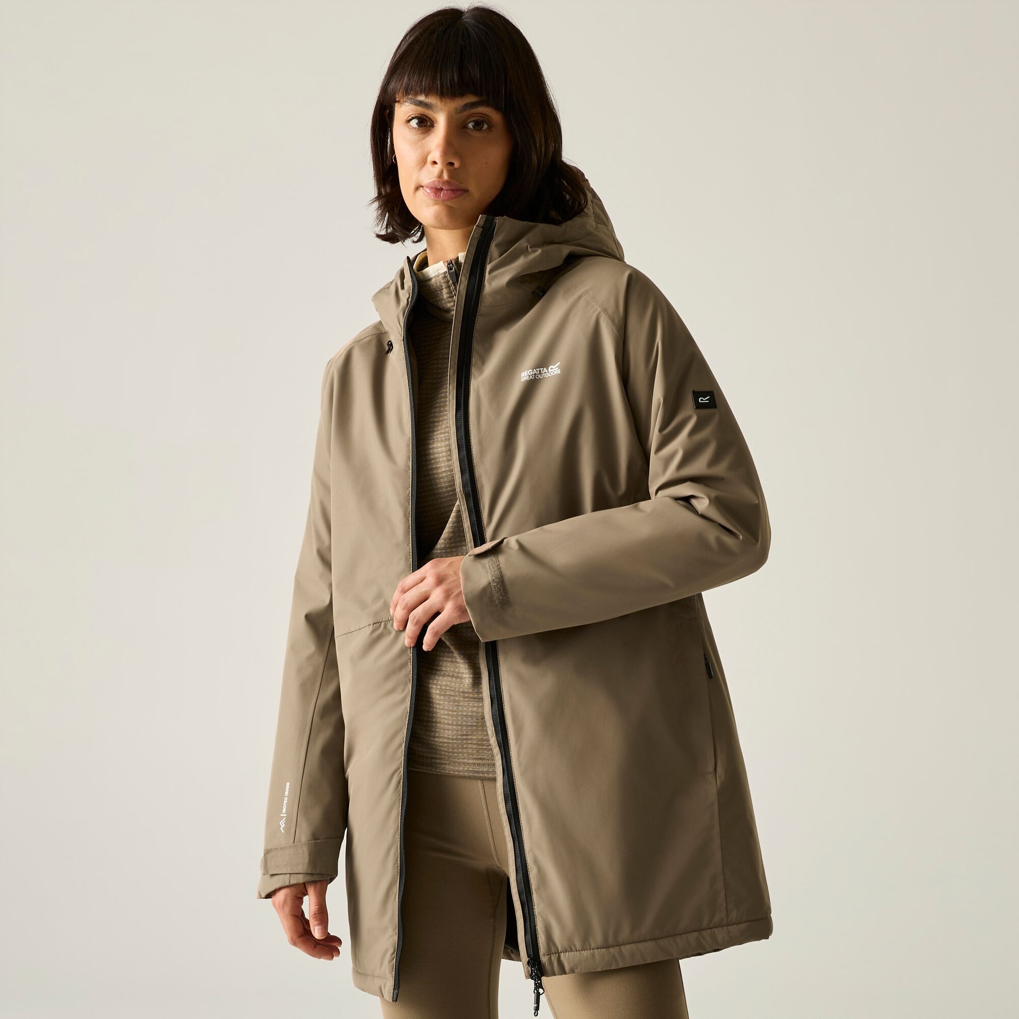 Regatta Women's Waterproof Mabrie Insulated Jacket - Brown Size 18