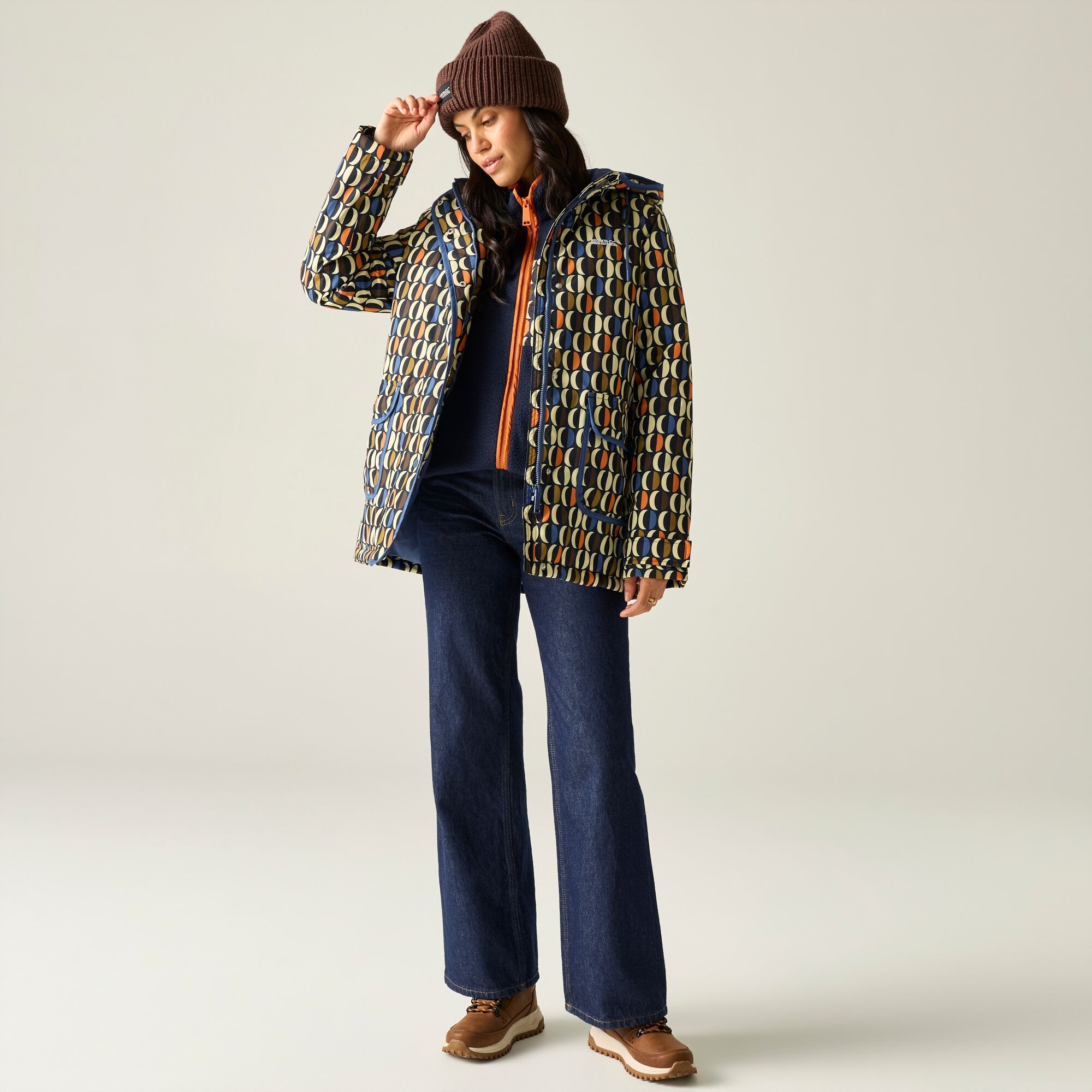 Regatta Orla Kiely Insulated Jacket - Blue Size 12