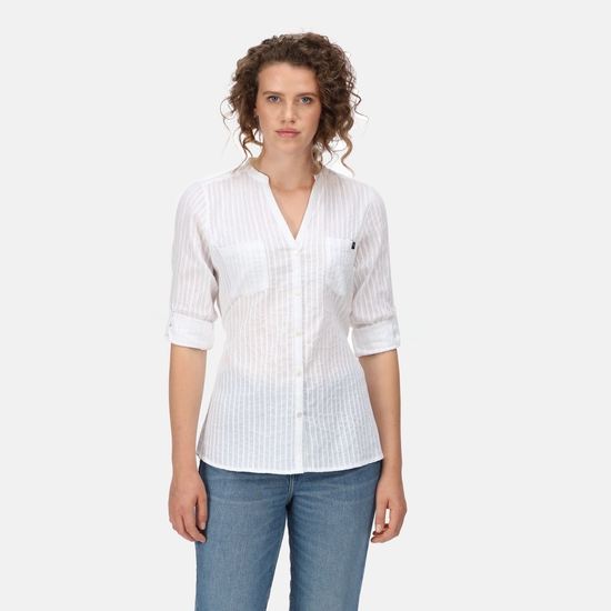 Women's Malaya Long Sleeve Shirt White