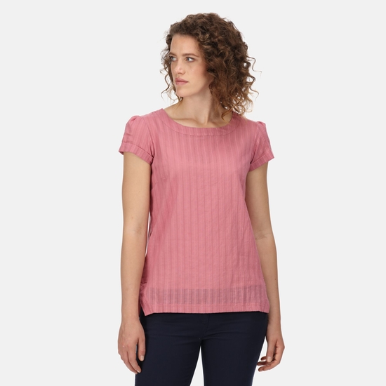 Jaelynn Baumwoll-T-Shirt für Damen Rosa