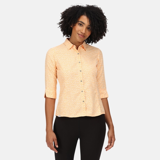 Nimis IV bedrucktes Shirt für Damen Orange