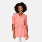 Shell Pink Bird Print 