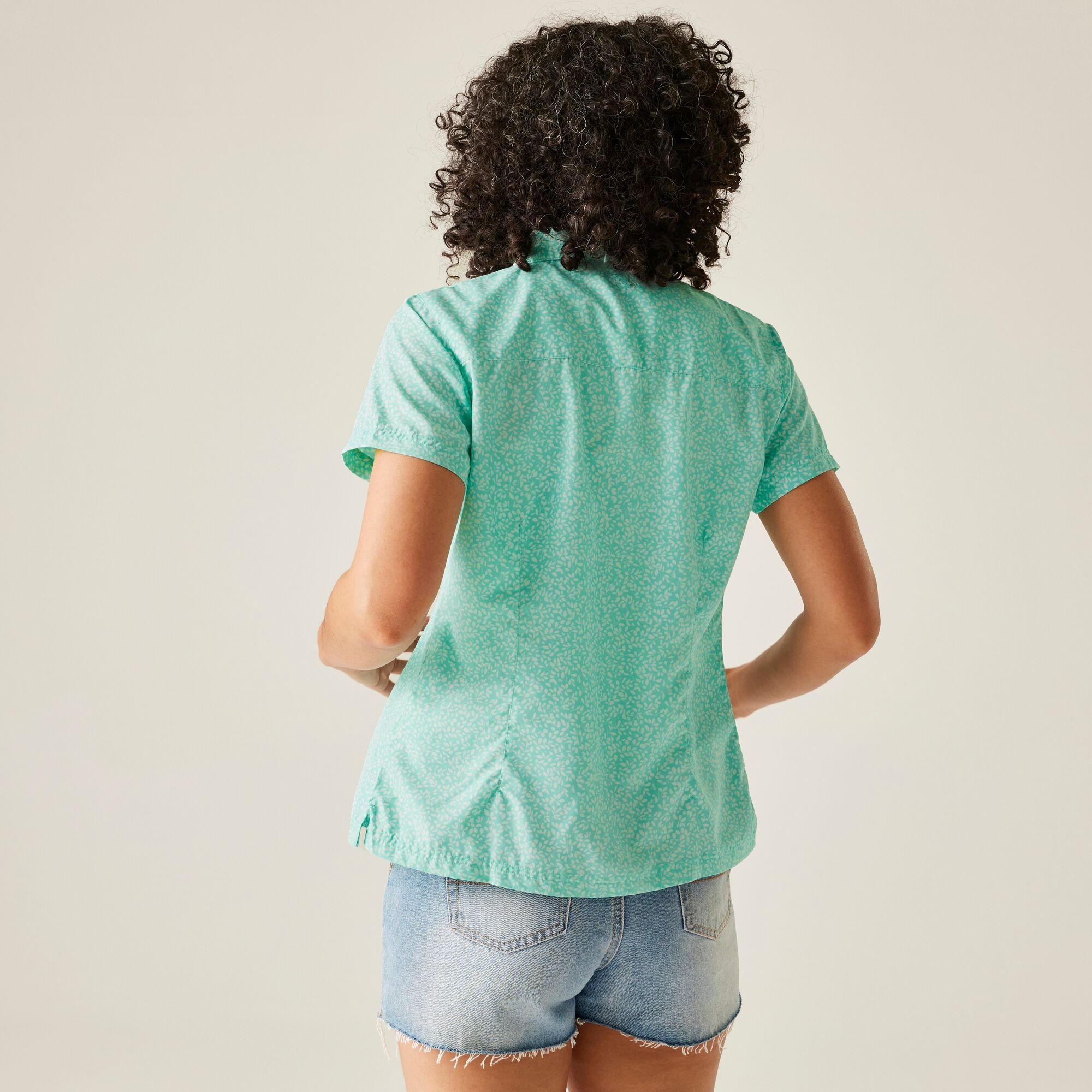 Regatta Damska koszula z krótkim rękawem Mindano VIII Niebieski