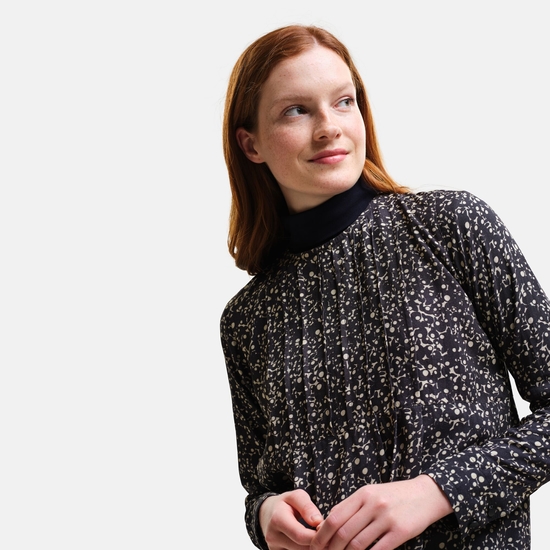 Orla Kiely Long Sleeve Top Berry Bubble Black