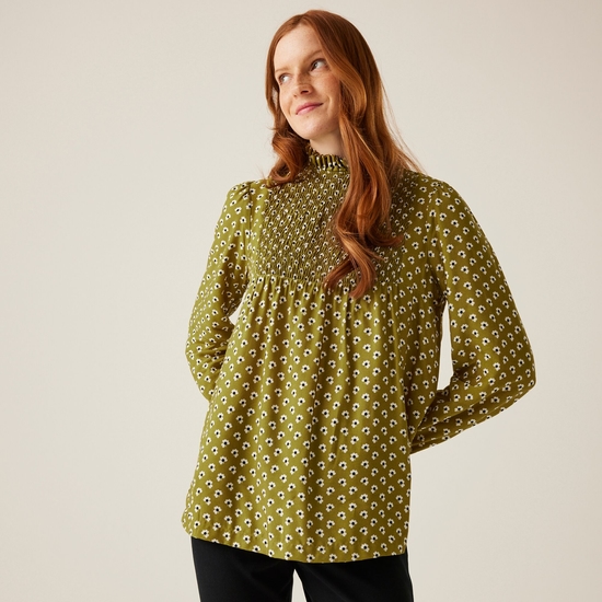 Orla Kiely Winter Blouse Clover Olive