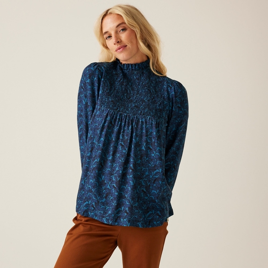 Orla Kiely Winter Blouse Birdy Blue