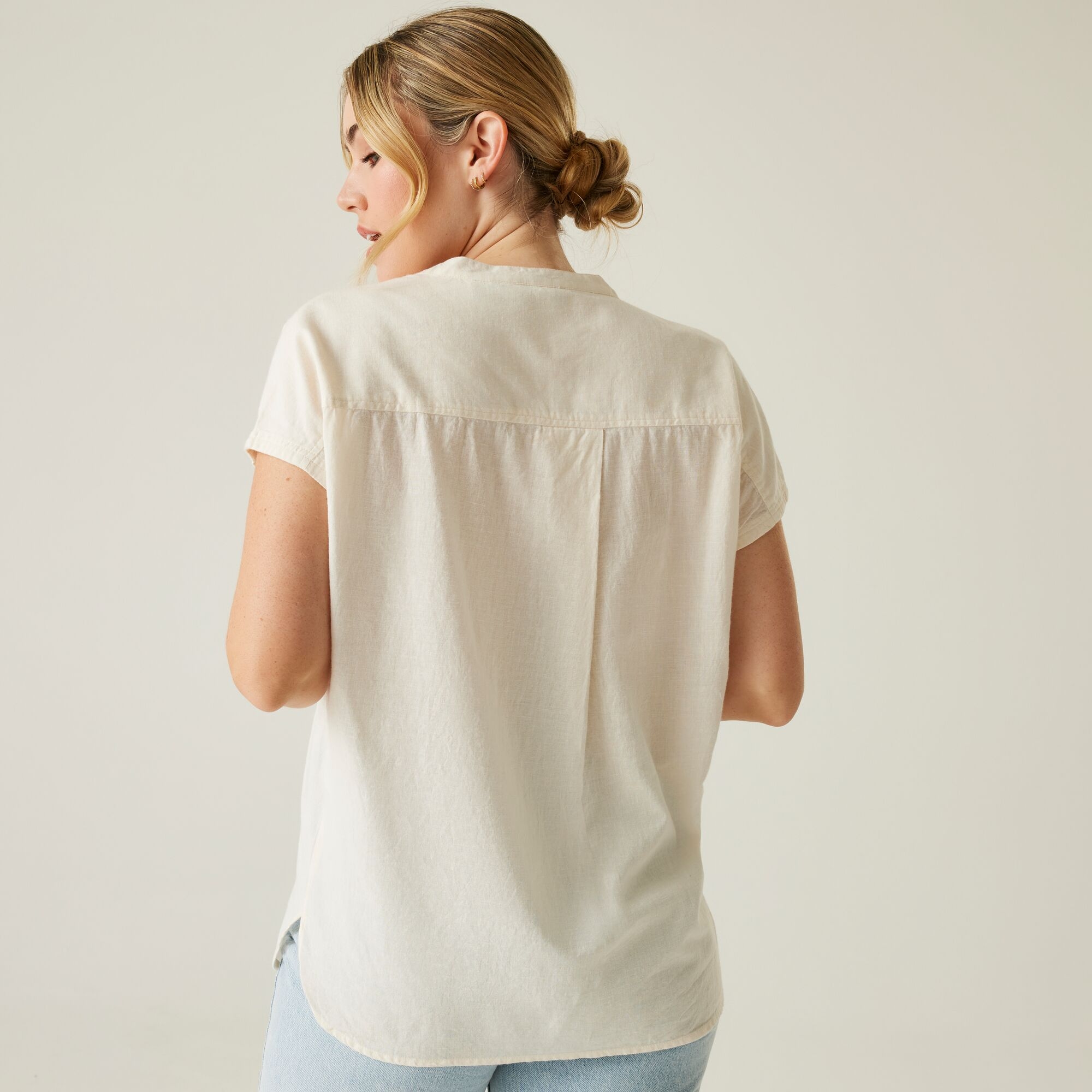 Regatta Damska Koszula Rianne V-neck Kremowy