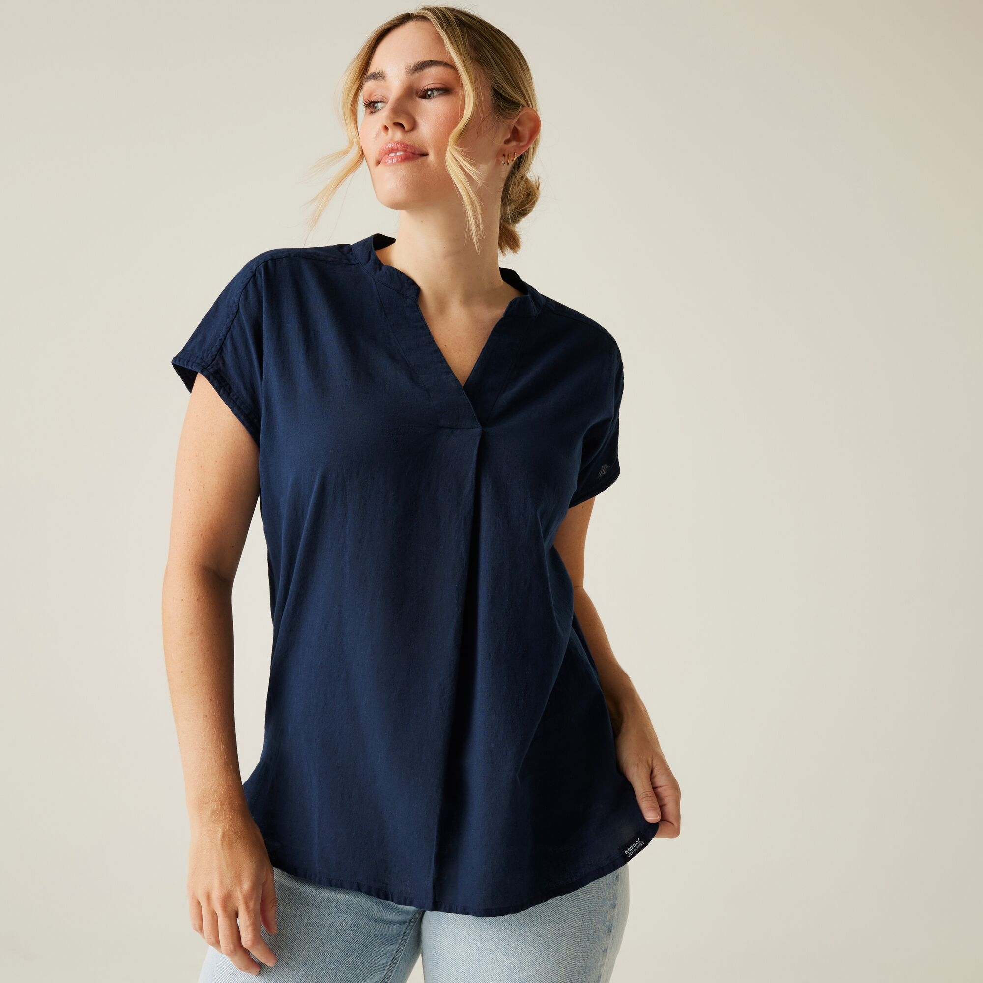Regatta Damska Koszula Rianne V-neck Niebieski, Rozmiar: 44
