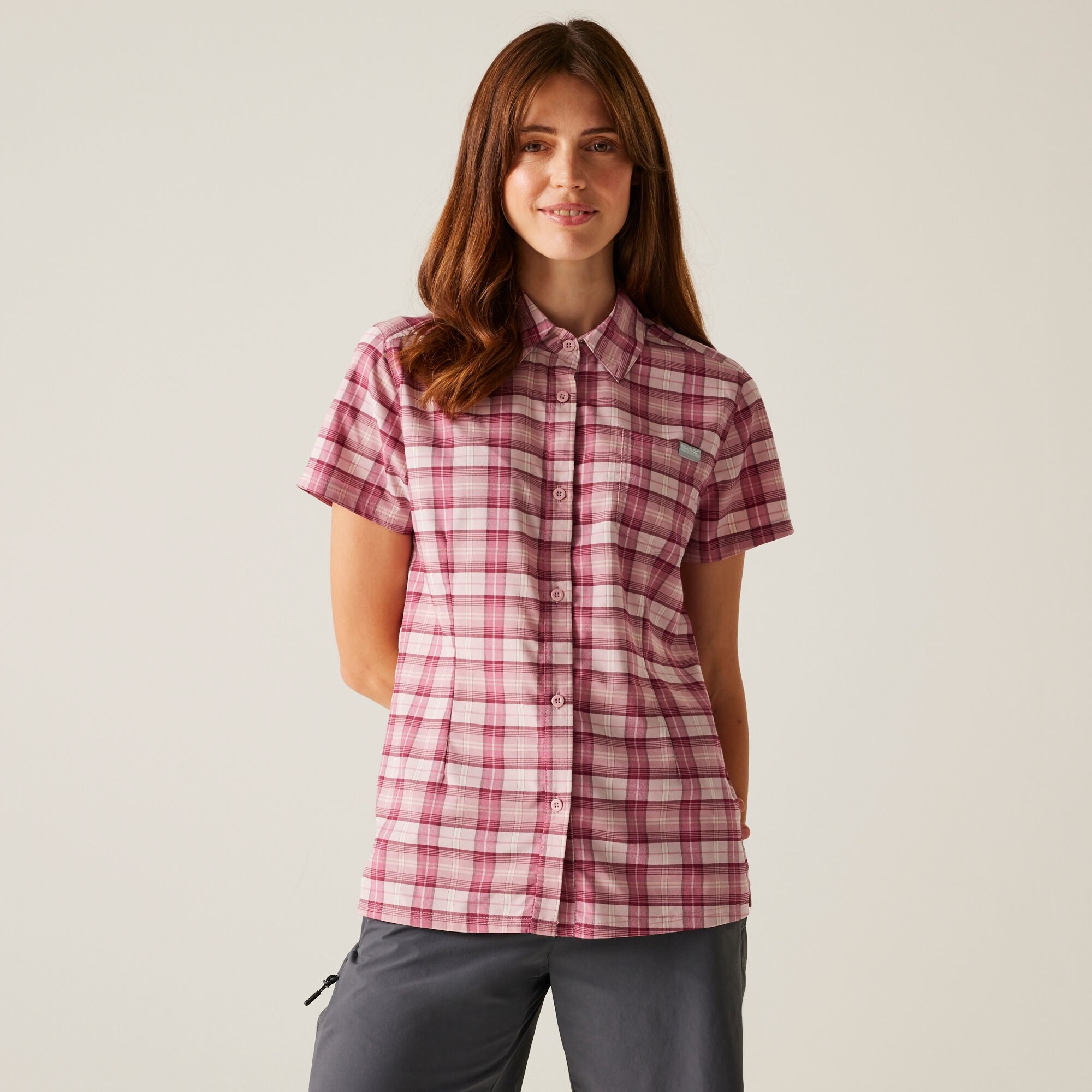 Regatta Regatta Koszula damska z krótkim rękawem Begarno Różowy