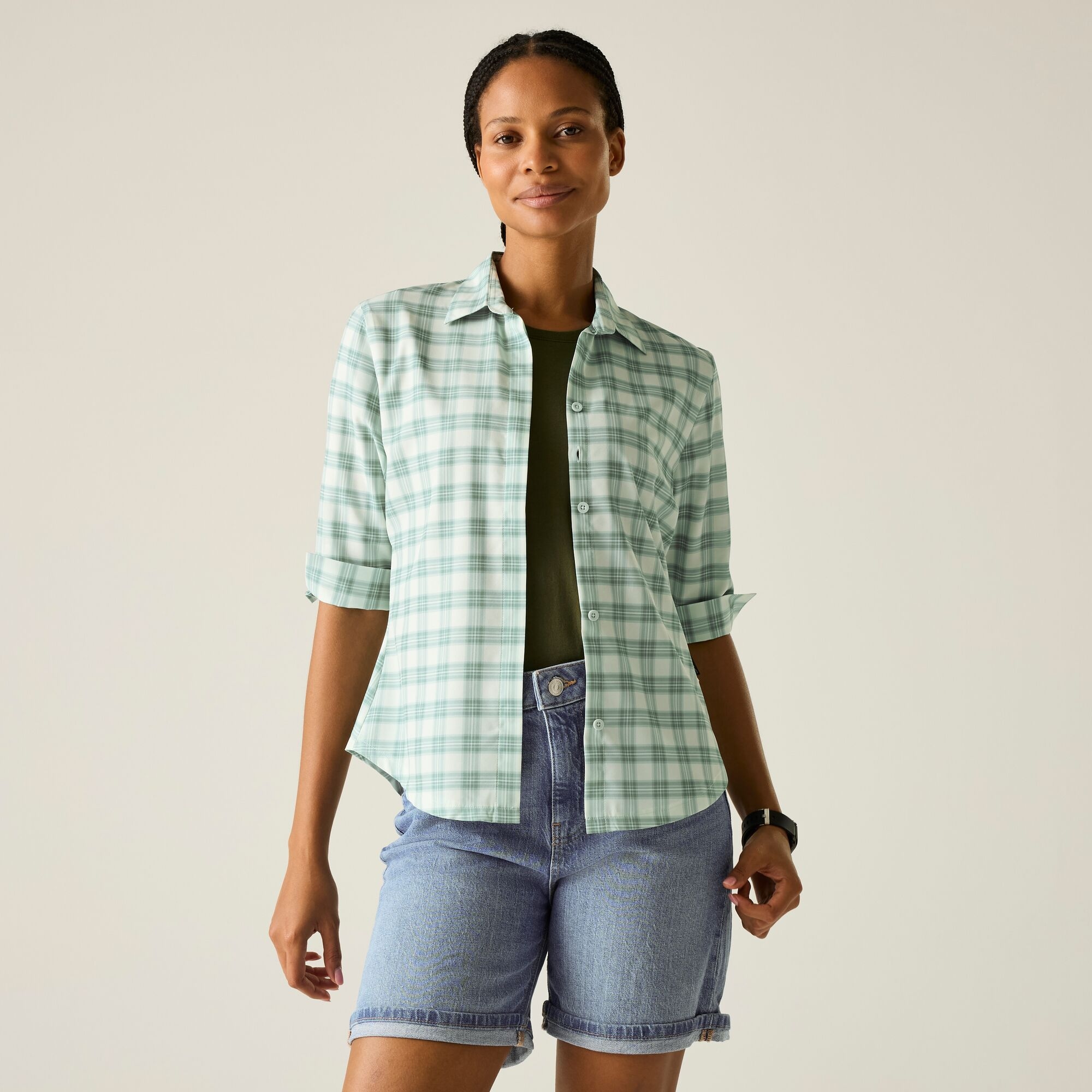 Regatta Koszula damska z rękawem 3/4 Keralin Zielony