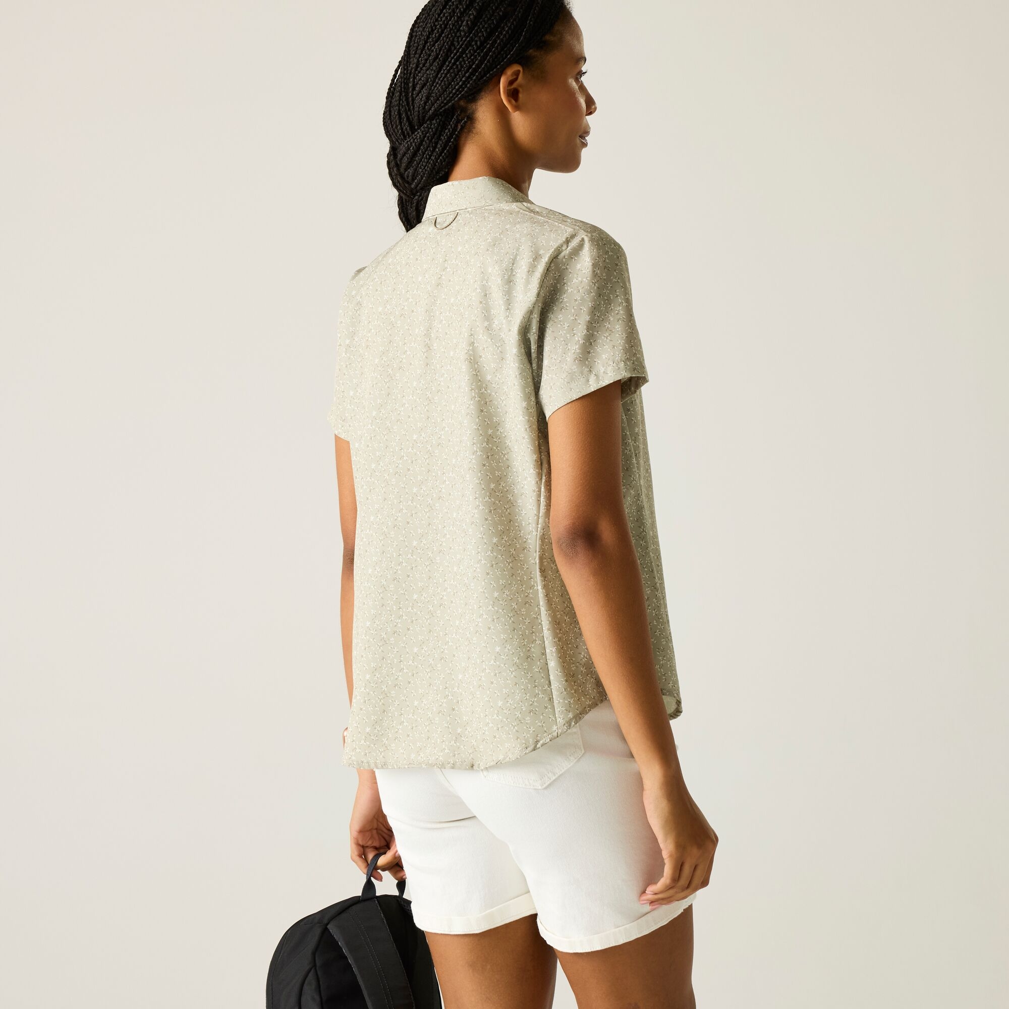 Regatta Koszula damska z krótkim rękawem Travel Light przeciw insektom Brązowy