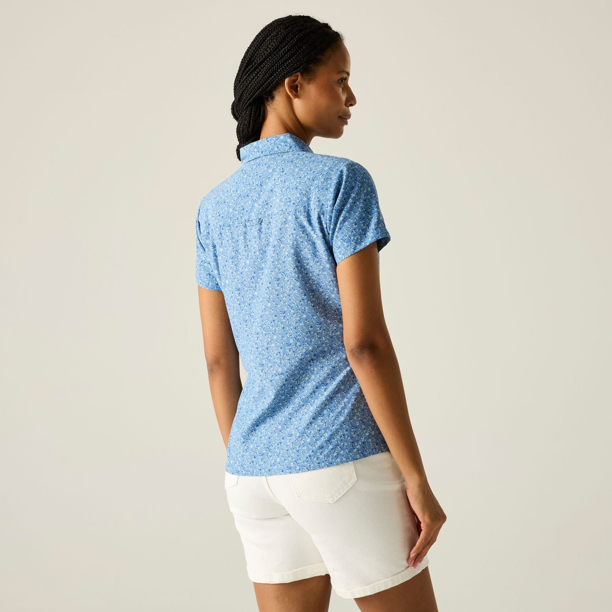 Regatta Regatta Koszula damska z krótkim rękawem Mindano VIII Niebieski