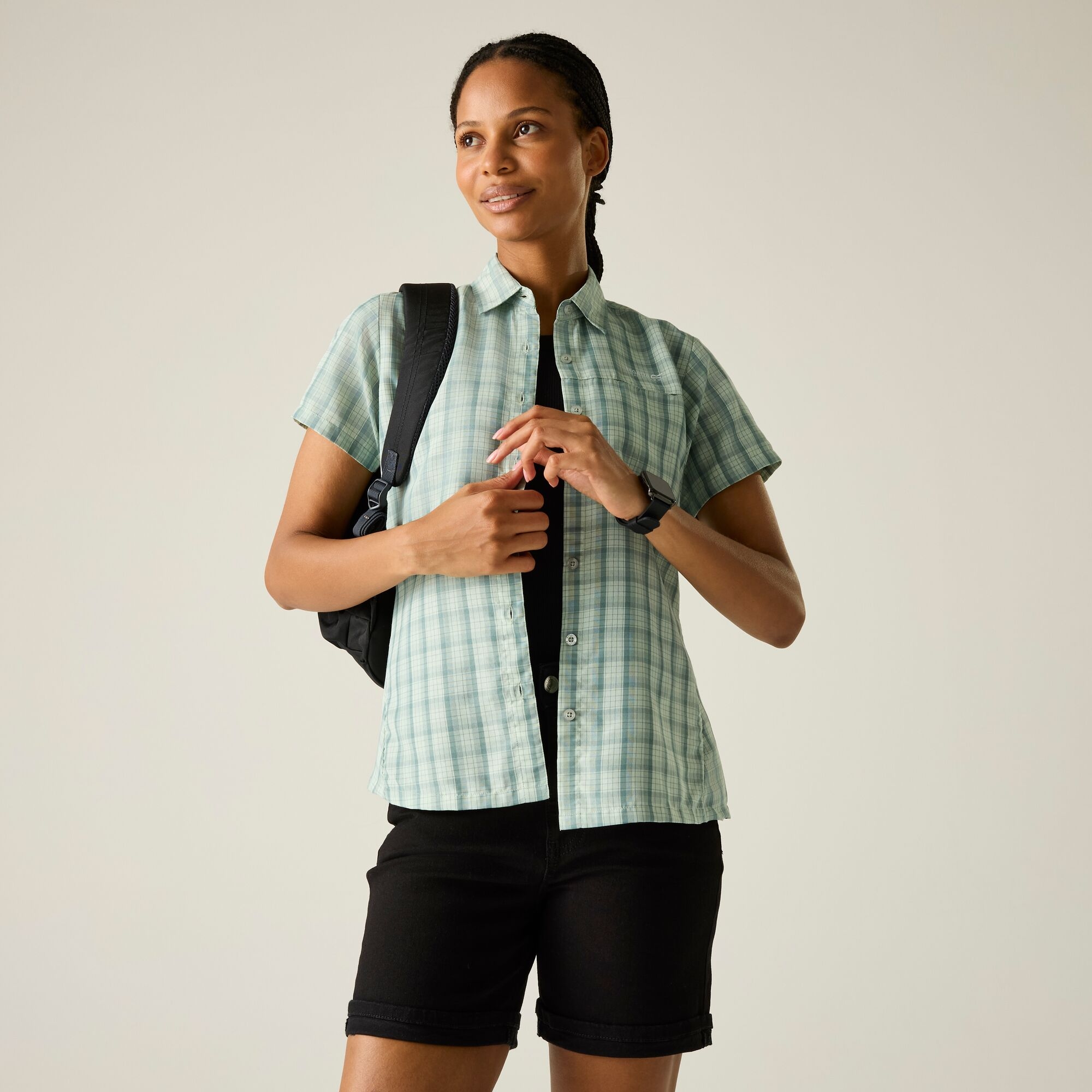 Regatta Koszula damska z krótkim rękawem Mindano VIII Zielony