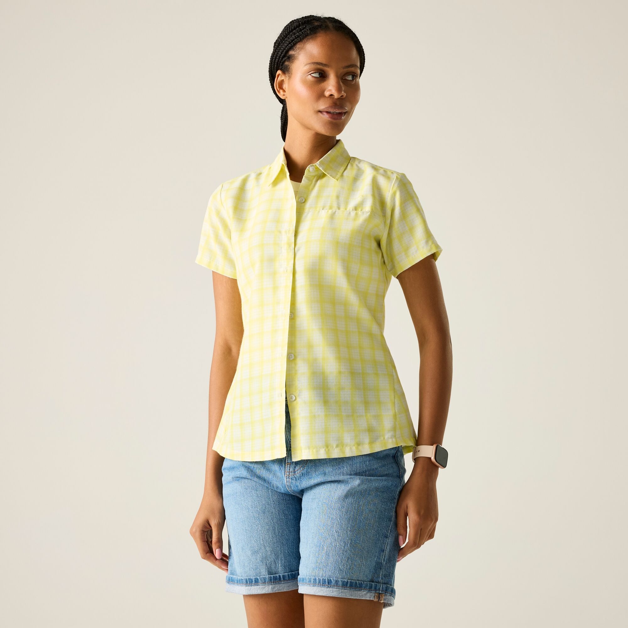 Regatta   Koszula damska z krótkim rękawem Mindano VIII Żółty