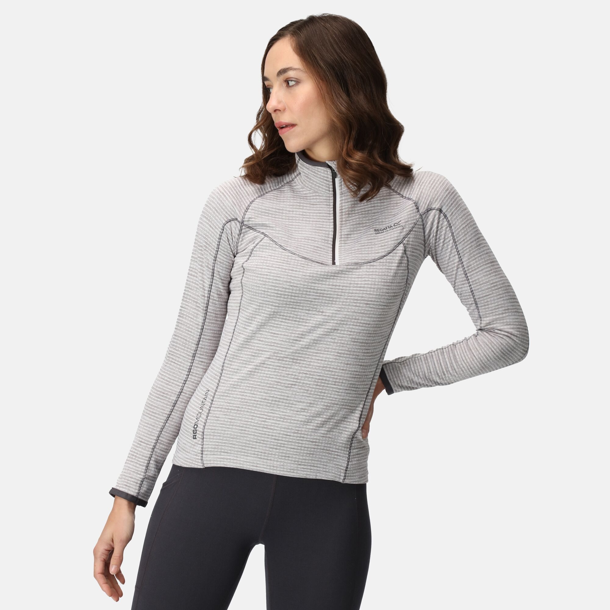Regatta Women's Versatile Yonder Half Zip Top White, Size: 18