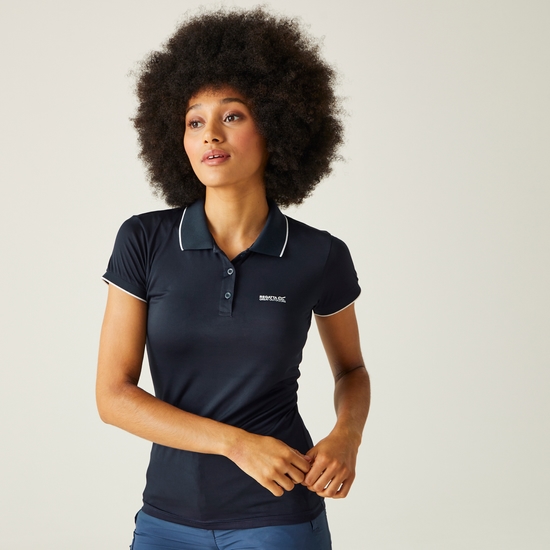 Women's Remex II Active Polo Shirt Navy Solid