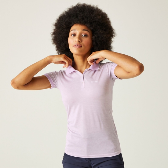 Women's Remex II Active Polo Shirt Lilac Frost