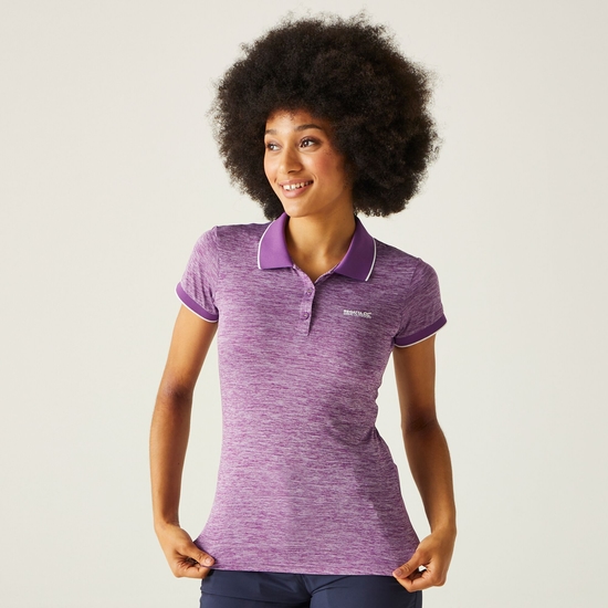 Women's Remex II Active Polo Shirt Susnet Purple