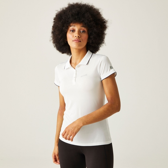 Women's Remex II Active Polo Shirt White Solid