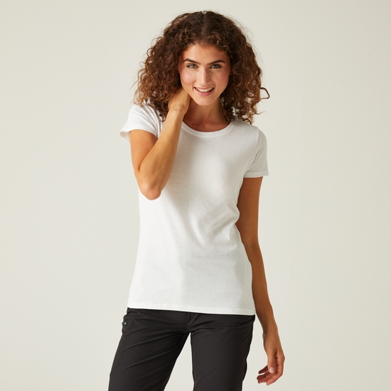 Women's Carlie Coolweave T-Shirt White 