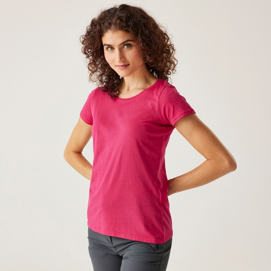 Women's Carlie Coolweave T-Shirt Pink Potion 