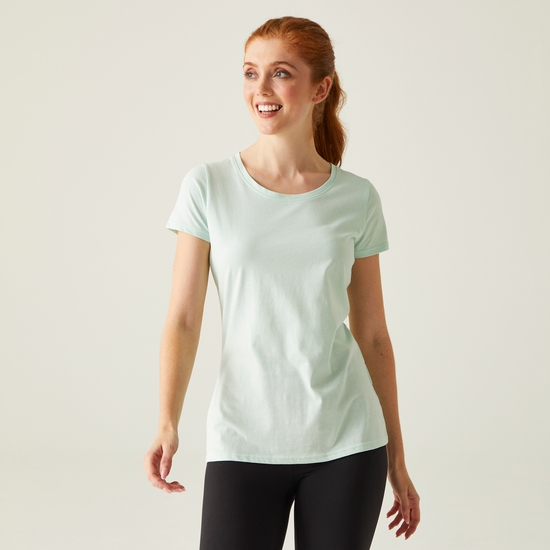 Women's Carlie Coolweave T-Shirt Bleached Aqua