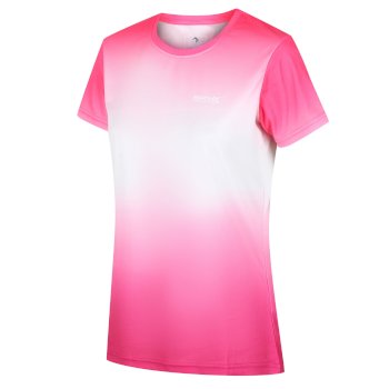 Women's Fingal V Graphic T-Shirt Neon Pink Gradient