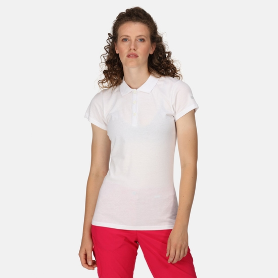 Women's Sinton Coolweave Polo Shirt White 